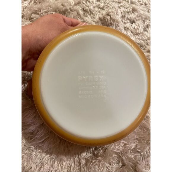 Pyrex vintage 473 butterfly gold 1qt casserole dish - Picture 4 of 5